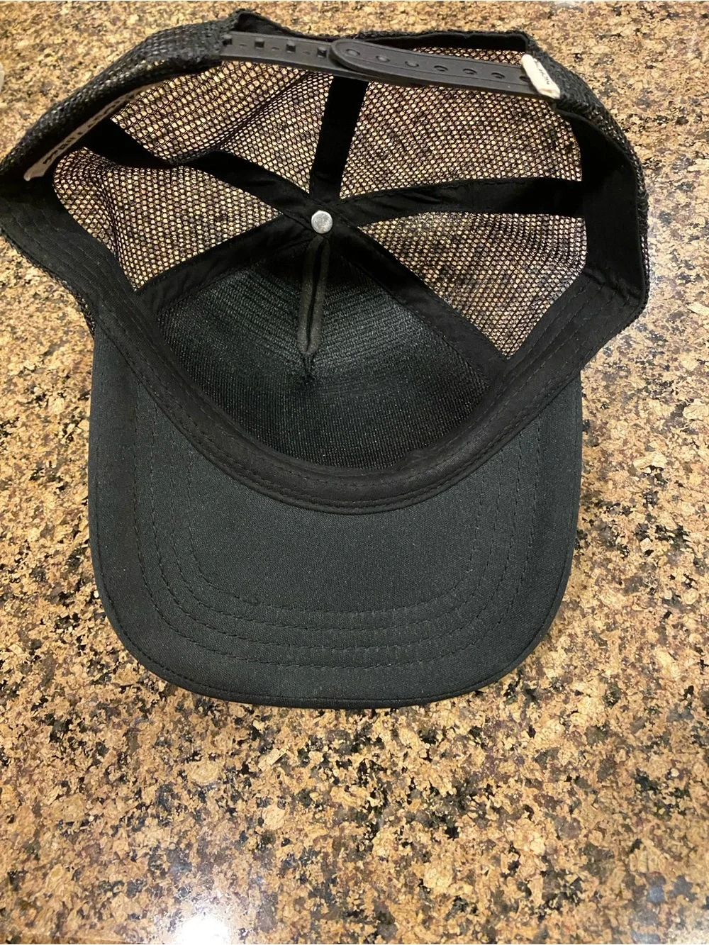 Billabong Black Trucker Hat with Multicolor Rainbow 'Be Kind' Graphic